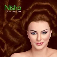 Nisha Cream Hair Color Rich Bright Long Lasting Hair Colouring For Ultra Soft Deep Shine 100% Grey Coverage Conditioning With Natural Herbs Natural Brown (Pack of 6)-thumb2