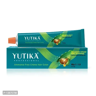 Yutika Professional Creme Hair Color 100gm Light Golden Mahogany Brown 5.35