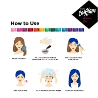 Nisha Cosglam Semi Permanent Hair Color for Unisex, Infused Conditioner, Glossy Finish, No Ammonia, No Peroxide & Non Oxidative, Vegan Highlights Hair Dye 120g #51 Wonder Blue-thumb3