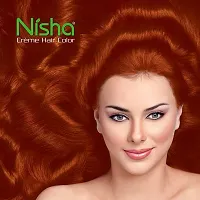 Nisha Cream Hair Color, Hair Highlighting Kit, Hair Colour for Unisex, 60ml+60g+18ml - Copper Red ?-thumb2