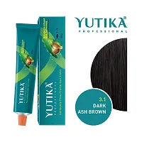 Yutika Professional Creme Hair Color 100gm Dark Ash Brown 3.1-thumb1