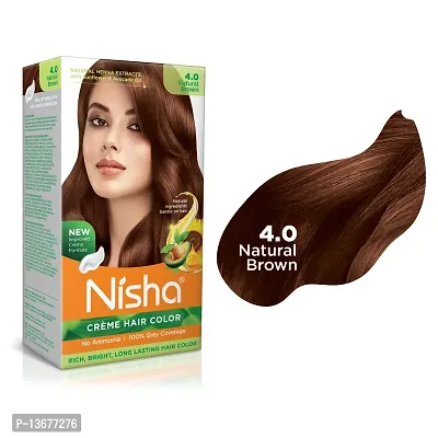 Nisha Natural Black Hair Cr?me Colour For Women Men Ammonia Free Hair Colour Natural Black Hair Colour 100% Grey Coverage Long Lasting With Henna Extracts For Hair Care Pack of 1 ?-thumb3