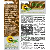 Nisha Cr?me Hair Color (60gm + 60ml + 18ml Conditioner for Each) Combo Pack of Natural Black & Honey Blonde ?-thumb4