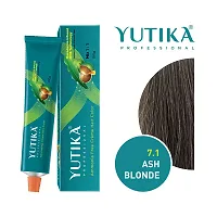 Yutika Professional Creme Hair Color 100gm Ash Blonde 7.1-thumb1