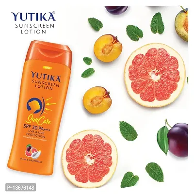 Yutika Sunscreen Lotion SPF 30 PA+++ with UVA & UVB Protection, Sunscreen for Women and Men, Sun Cream for All Skin Types - 300ml-thumb2