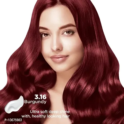 Nisha Cream Hair Color, Natural Extract, Bright, Vibrant, Hair Colour For Women, 60g + 60ml (Pack Of 1) - 3.16 Burgundy ?-thumb4