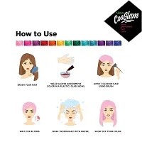 Nisha Cosglam Semi Permanent Hair Color for Unisex, Infused Conditioner, Glossy Finish, No Ammonia, No Peroxide & Non Oxidative, Vegan Highlights Hair Dye 120g #11 Soft Pink (Light Pink)-thumb3