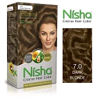 Nisha Hair Color Cr?me Dark Blonde Cream Hair Color Rich Bright Long Lasting Hair Colouring For Ultra Soft Deep Shine 100% Grey Coverage Conditioning With Natural Herbs Dark Blonde Pack of 3-thumb2