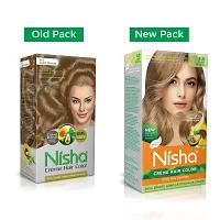 Nisha Hair Cr?me Color Light Blonde Hair Color For Women and Men 100% Grey Coverage Long Lasting Hair Color With Henna Extracts For Hair Care Pack of 1-thumb1