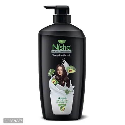 Nisha Avocado  Brahmi Shampoo For Strong and Shiny Hair, 650 ML