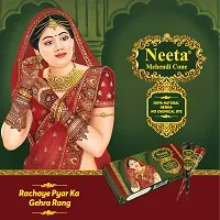 Neeta Mehendi Cones for Hand 4 Pc in 1 Box (Pack of 7) Bridal Mehndi Cones Natural Mehendi Cone for Wedding, Hand Designing, Reddish Brown Color Long Lasting Niddle Cones for Women-thumb4