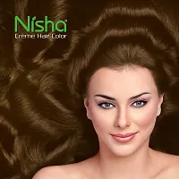 Nisha Cream Hair Color With The Benefits Of Natural Henna Extracts, Sunflower  Avocado Oil, Easy To Use Hair Color 120ml Pack of 1, Light Brown ?-thumb3