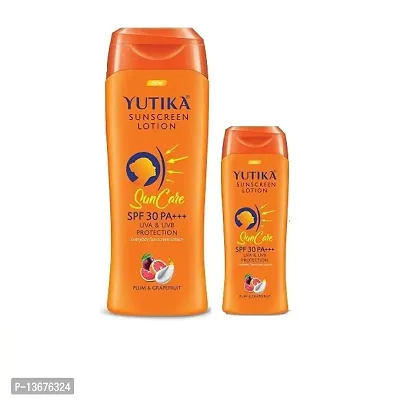 Yutika Sunscreen Lotion SPF 30 PA+++ with UVA  UVB Protection, Sunscreen for Women and Men, Sun Sun Cream for All Skin Types