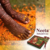Neeta Mehendi Cone Body Art All Natural Herbal Pure Henna Past (12 Pieces in a Box) Pack of 1-thumb3