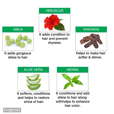 Nisha Henna Based Hair Color 15gm Each Sachet No Ammonia Long Lasting (Pack of 10, Burgundy Red)-thumb5