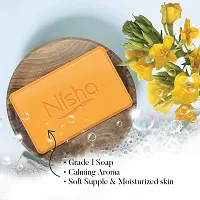 Nisha Luxury Soap Bar Pure Glycerin & Primrose 100g (Pack of 6) Peach-thumb1