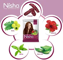 Nisha Natural Henna Based Hair Color Henna Conditioning Herbal Care Silky  Shiny Soft Hair, 10g Each (Natural Black, Pack Of 10)-thumb3