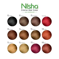 Nisha Cream Hair color no ammonia Cream formula (60gm+60ml Each Pack) Golden Brown (Pack of 1)-thumb4