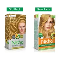 Nisha Cr?me Blonde Hair Color, 8.1 Golden Blonde, 90ml + 60gm, (Pack of 2) ?-thumb1