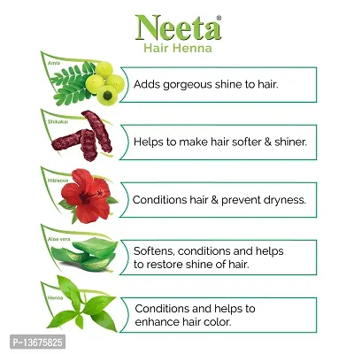 Neeta Hair Henna Colour Natural Brown Hair Color with 5 Natural Herbs, Ammonia Free Hair Colour for Women and Men, Natural Henna Based Hair Color-thumb4