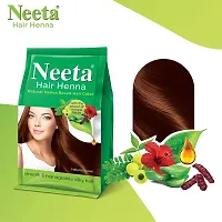 Neeta Henna Based Hair Color Powder, 125g (Pack of 4) - Natural Brown-thumb1