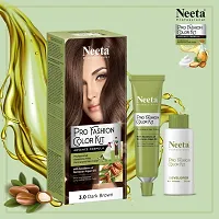 Neeta Professional Pro Fashion Color Kit Permanent Hair Color Dark Brown 3.0-thumb2