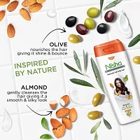 Nisha Almond & Olive Actives Shampoo For Smooth Soft Silky Hair, 180 ML - Pack Of 2-thumb3