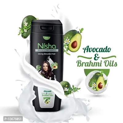 Nisha Avocado & Brahmi Shampoo For Strong Hair, 180 ML - Pack Of 2-thumb3