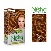 Nisha Cream Hair Color With The Benefits Of Natural Henna Extracts, Sunflower  Avocado Oil, Easy To Use Hair Color 150ml Pack of 1, Honey Blonde ?-thumb2