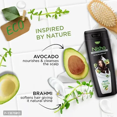 Nisha Avocado & Brahmi Shampoo For Strong Hair, 180 ML - Pack Of 2-thumb4