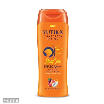 Yutika Sunscreen Lotion SPF 30 PA+++ with UVA & UVB Protection, Sunscreen for Women and Men, Sun Cream for All Skin Types - 300ml-thumb0