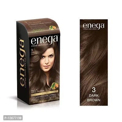 Nisha Cream Hair Color, Dark Brown Hair Color, Permanent Hair Colour Cr?me, Shade 3.0, Ammonia Free, Unisex Hair Colour, 60gm + 60ml (Pack 1)-thumb2