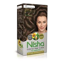 Nisha Cream Hair Color Rich Bright Long Lasting Hair Colouring For Ultra Soft Deep Shine 100% Grey Coverage Conditioning With Natural Herbs Chocolate Blonde (Pack of 6)-thumb1