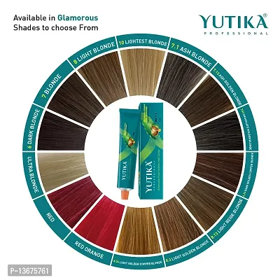 Yutika Professional Creme Hair Color 100gm Dark Golden Copper Blonde 6.34-thumb3