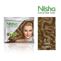 Nisha Creme Hair Color Combo Pack of Natural Black 120gm Jumbo + 40gm Sachet Pack ?-thumb1