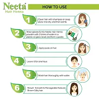 Neeta Hair Henna Colour Natural Brown Hair Color with 5 Natural Herbs, Ammonia Free Hair Colour for Women and Men, Natural Henna Based Hair Color-thumb4