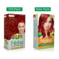 Nisha Flame Red Creme Hair Color For Men and Women Fashion Shade Hair Color With 100% Grey Coverage With Henna Extracts Pack of 3 ?-thumb1