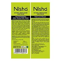 Nisha Henna Based Hair Color 10g Each Packet No Ammonia Long Lasting Black (Pack of 10)-thumb2