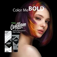 Nisha Cosglam Semi Permanent Hair Color 120g Pastel Hair Colour for Unisex, Infused Conditioner, Glossy Finish, No Ammonia, No Peroxide and Non Oxidative Vegan Highlights Hair Dye (Pastel Creator)-thumb4