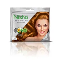 Nisha Cream Hair Color Rich Bright Long Lasting Hair Colouring For Ultra Soft Deep Shine 100% Grey Coverage Conditioning With Natural Herbs Honey Blonde (Pack of 6)-thumb1