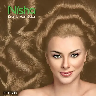 Nisha Creme Hair Color Combo Pack of Natural Black 120gm Jumbo + 40gm Sachet Pack ?-thumb3