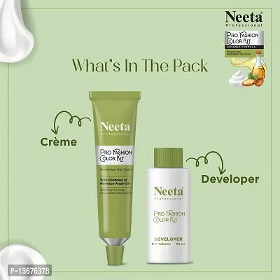 Neeta Professional Pro Fashion Color Kit Permanent Hair Color Dark Blonde 7.0-thumb5