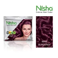 Nisha Creme Hair Color Combo Pack of Natural Black 120gm Jumbo + 40gm Sachet Pack ?-thumb1