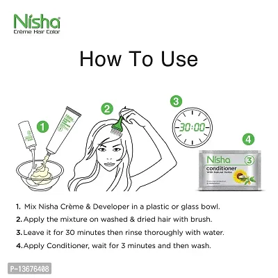 Nisha Hair Color Cream No Ammonia Formula + Pack of ...-thumb5