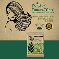 Nisha Nature Mate Henna Based Hair Color for Women Men No Ammonia 100% Herbal Protection and Long-Lasting Strong Shine Hair 25g Pack of 8 (Original Black)-thumb4