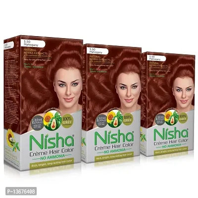 Nisha Hair Color Cream No Ammonia Formula + Pack of ...