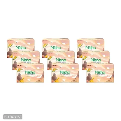 Nisha Luxury Soap Bar Pure Glycerin & Primrose 100g (Pack of 6) Peach-thumb0