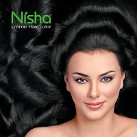 Nisha Creme Hair Color, Natural Black (Pack of 3)-thumb1