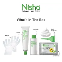 Nisha Creme Hair Color, Natural Black (Pack of 3)-thumb3