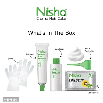 Nisha Creme Hair Color, Chocolate Blonde (Pack of 3)-thumb4